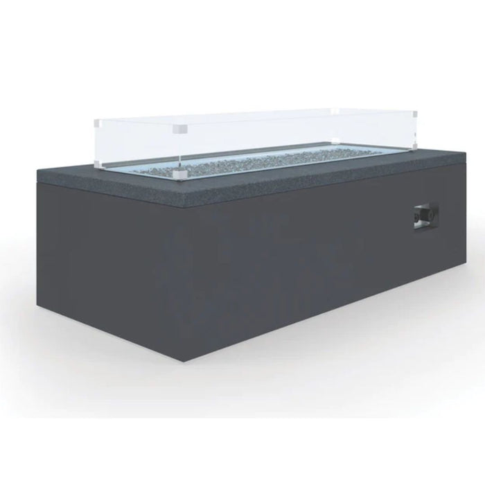 Black Granite Rectangle Fire Table