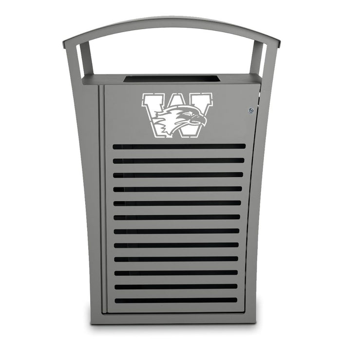 Exposition 45 Gal Receptacle/Recycler w/ Custom Two-Tone Panel