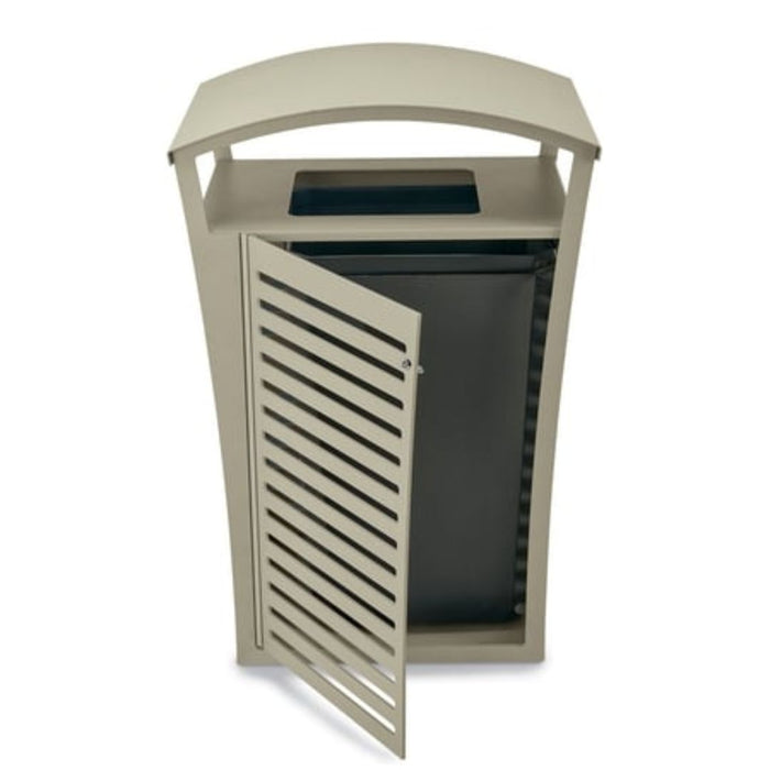 Exposition 33 Gallon Trash Receptacle/Recycler Side Door