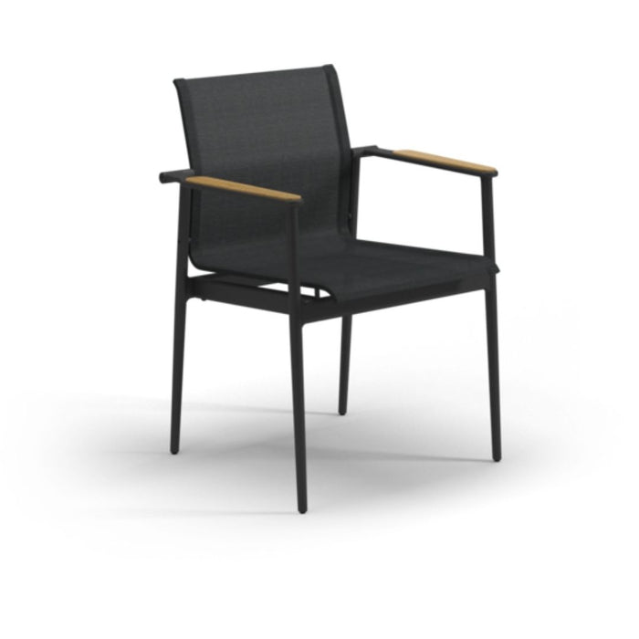 180 Stacking Dining Chair with Teak Arms
