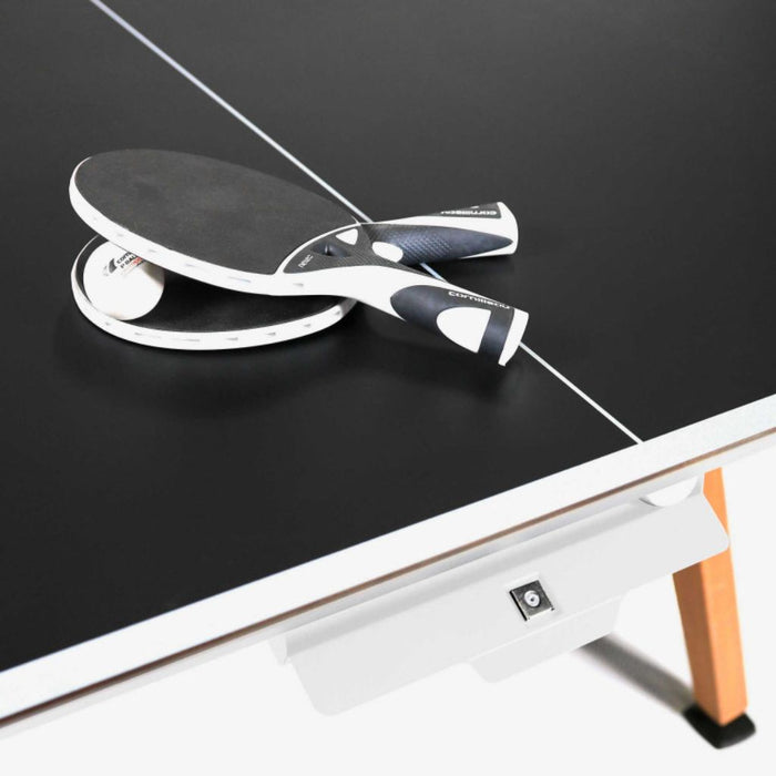 Lifestyle White - Convertible outdoor ping pong table