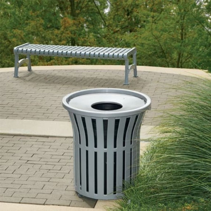 Rendezvous 32 Gallon Trash Receptacle Contour Top