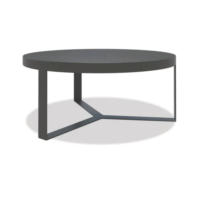 38" Polished Granite Round Coffee Table