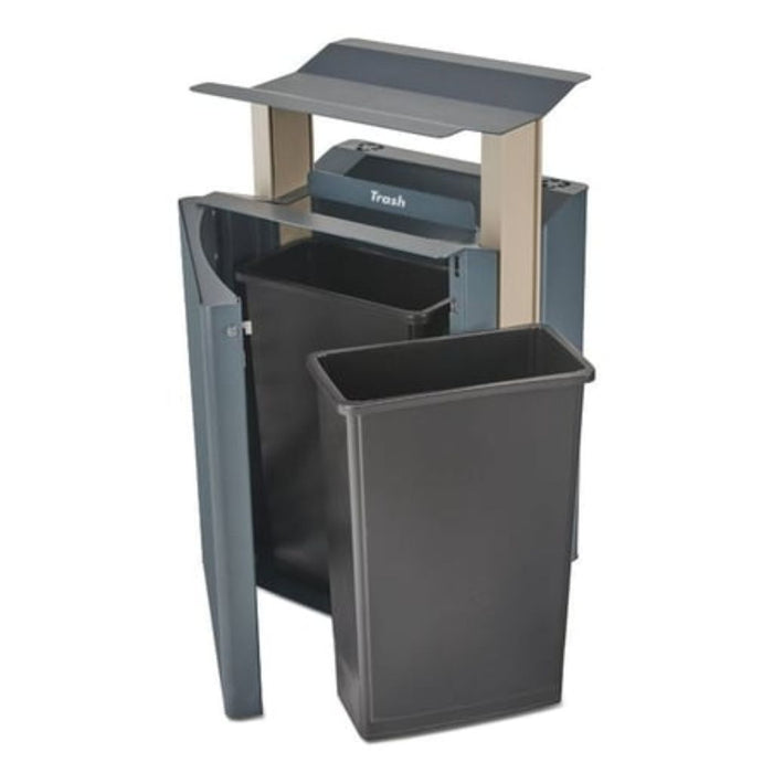 Airi Standard 45-Gal. Dual Trash/Recycler with Side Door