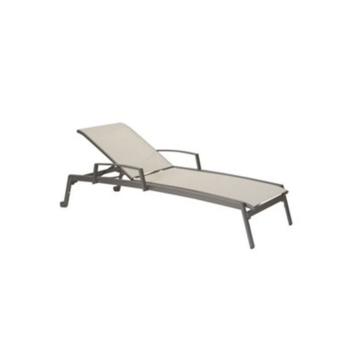 Elance Relaxed Chaise Lounge with Arms & Wheels