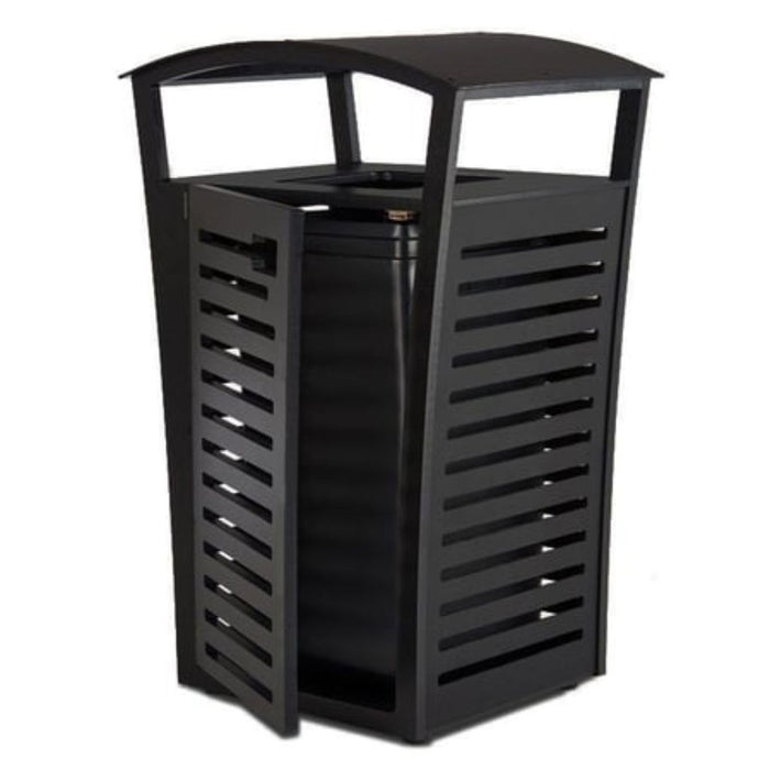 Exposition 22-Gal Plastic Receptacle/Recycler, Side Door