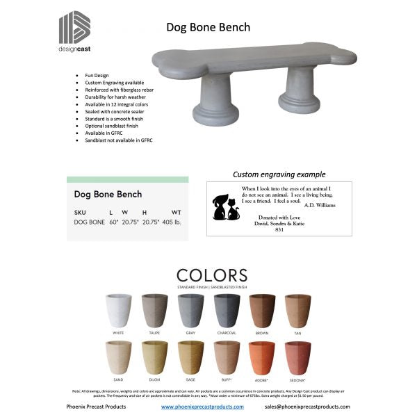 Dog Bone Bench