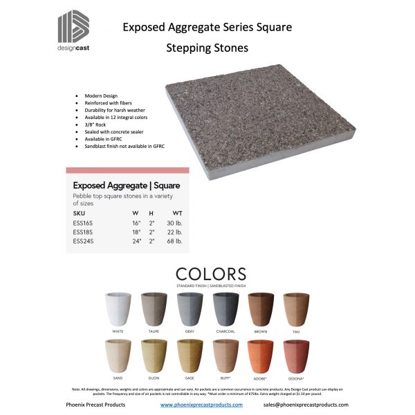 Exposed Aggregate Stepping Stones