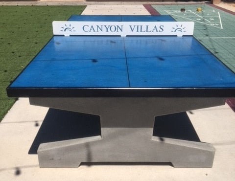 Uptown Concrete Ping Pong Table w/ Custom Engraved Net