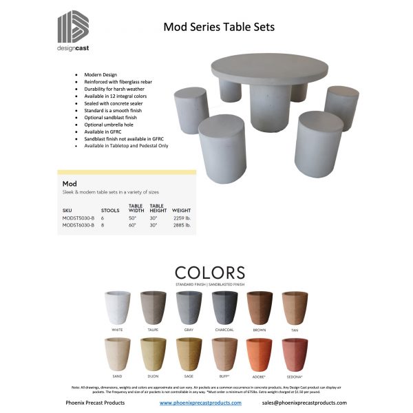 Mod Series Table Set