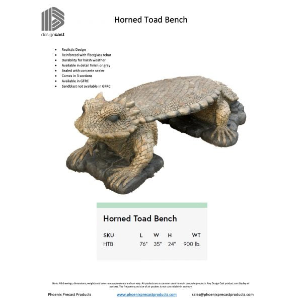 Horned Toad Bench