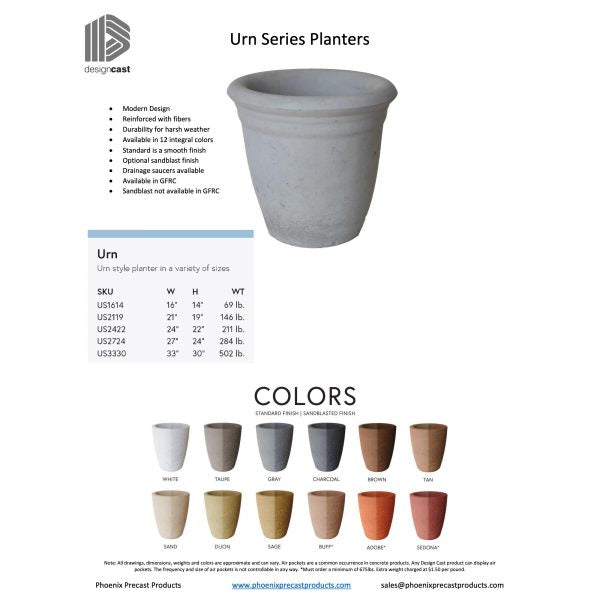 Urn Series Planters